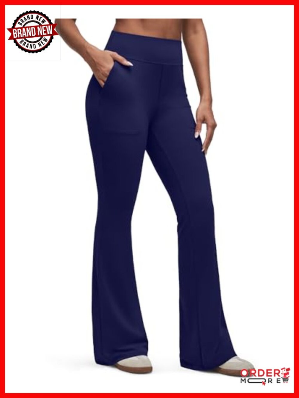 High Waisted Bootcut Yoga Leggings with Pockets
